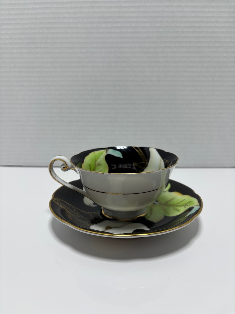 Vintage Castle Teacup and Saucer